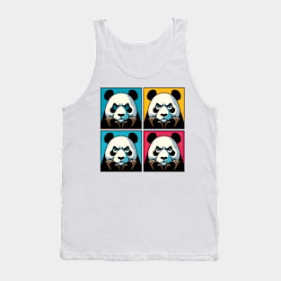 Pop Annoyed Panda - Funny Panda Art Tank Top